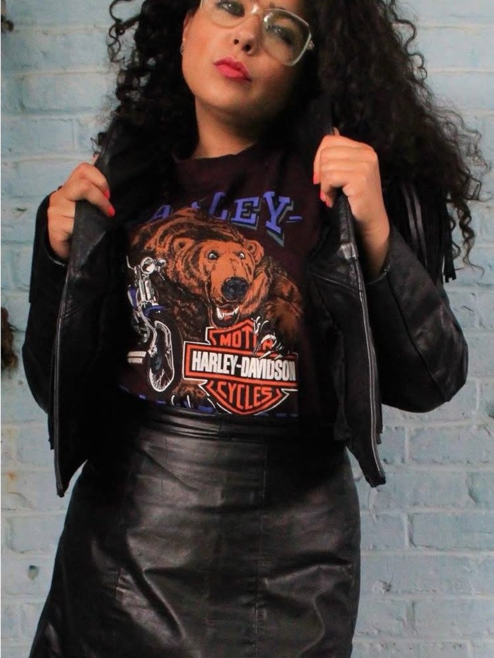 Rare Made in Canada Harley-Davidson Kingston Ontario Bear Dealer Tee
